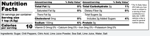 Nutrition Label & Ingredient List
